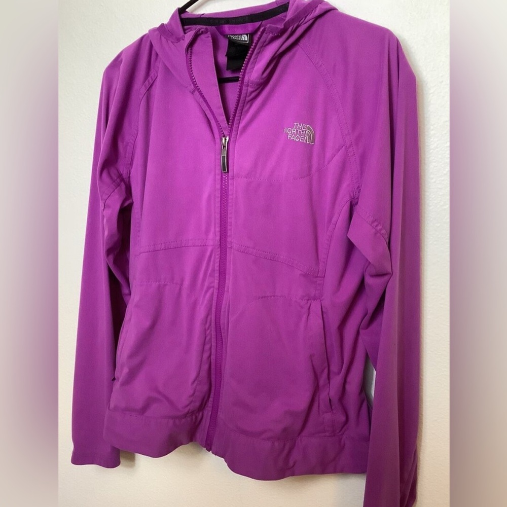 The North Face Women's Purple Full Zip Track Jacket Size LG